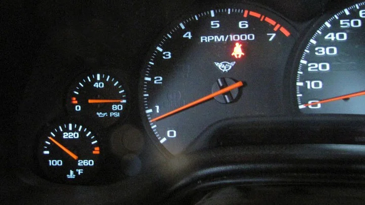 What is the normal oil pressure at idle