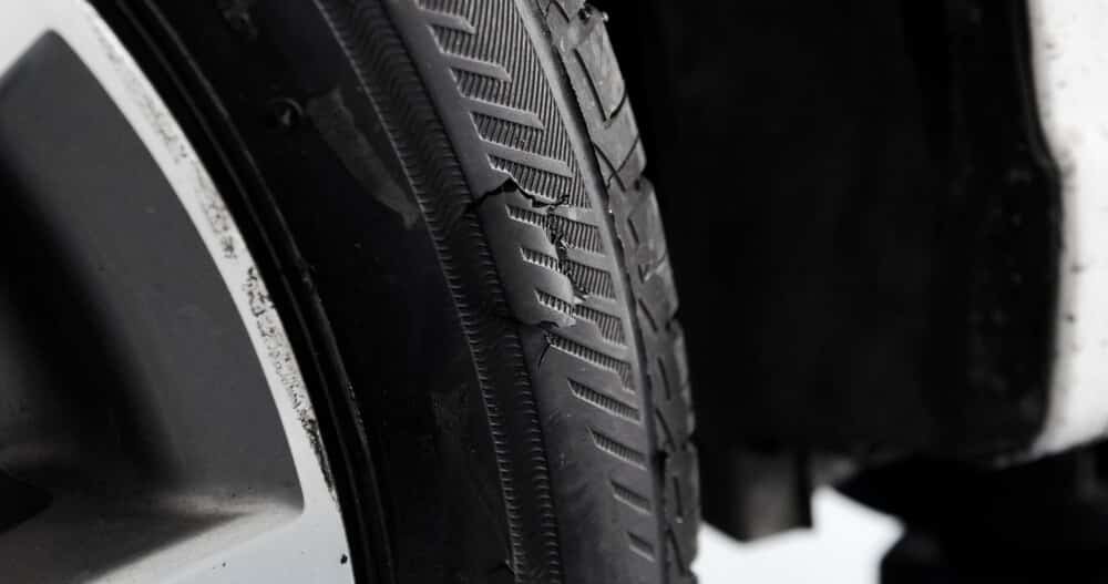How can you tell if sidewall damage is too much