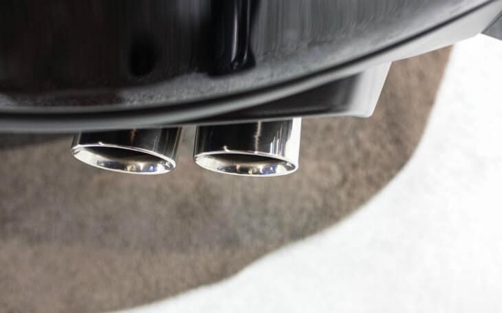 What cause your exhaust tips dirty and corrosion