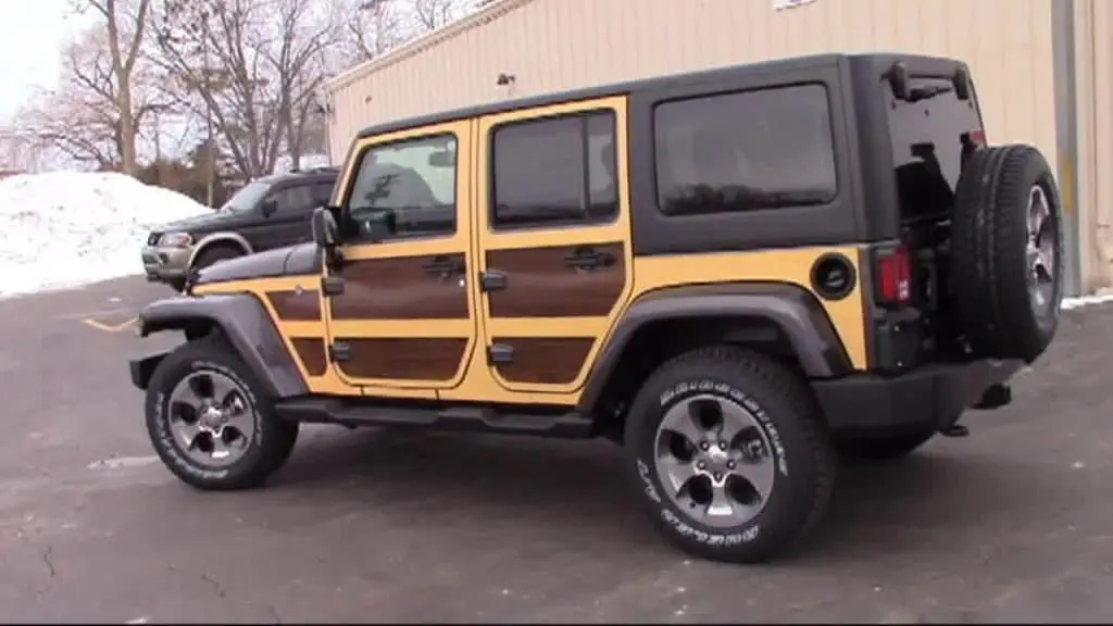 Jeep Wrangler Wood Grain Wrap