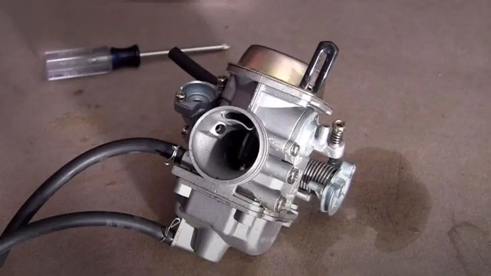 Carburetor is leaking gas from the air intake